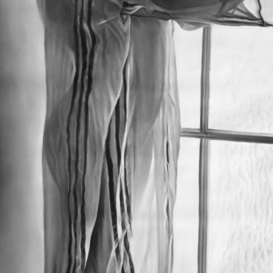 Junto a la ventana .Detalle de dibujo de Toni Conejo 