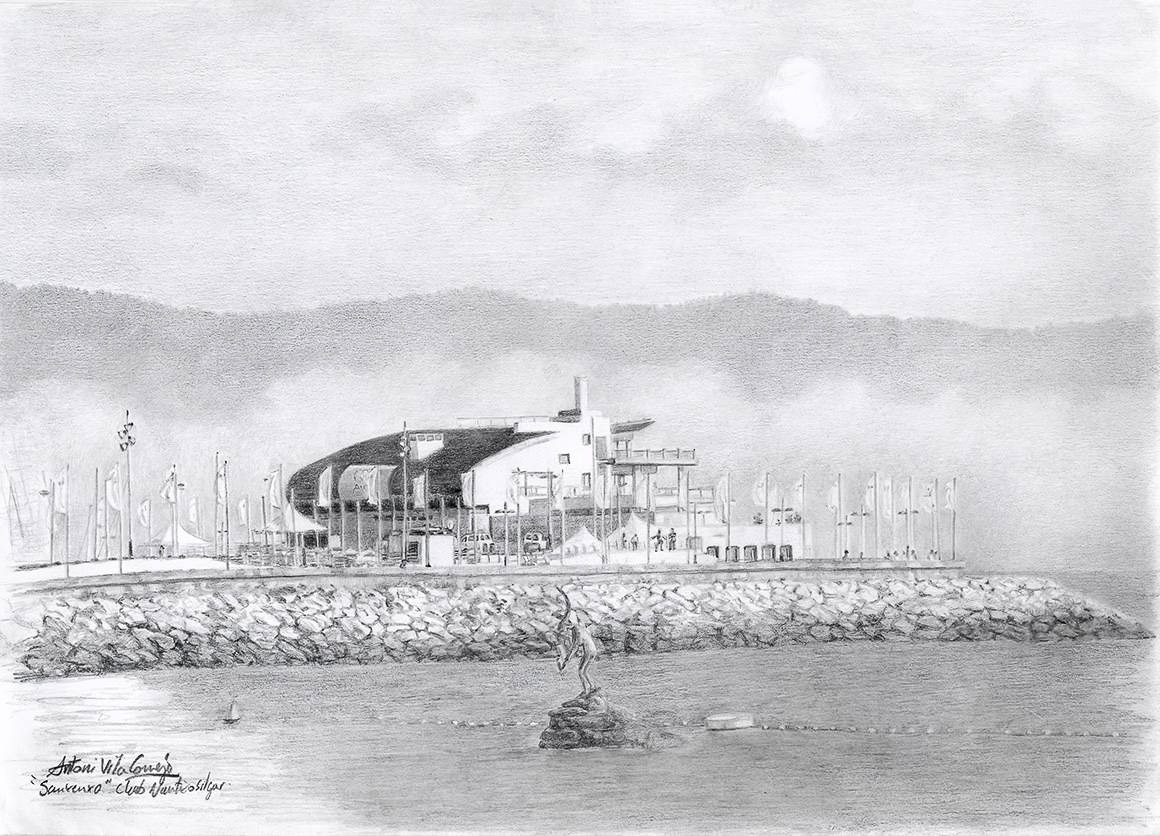 Club náutico Sanxenxo dibujo