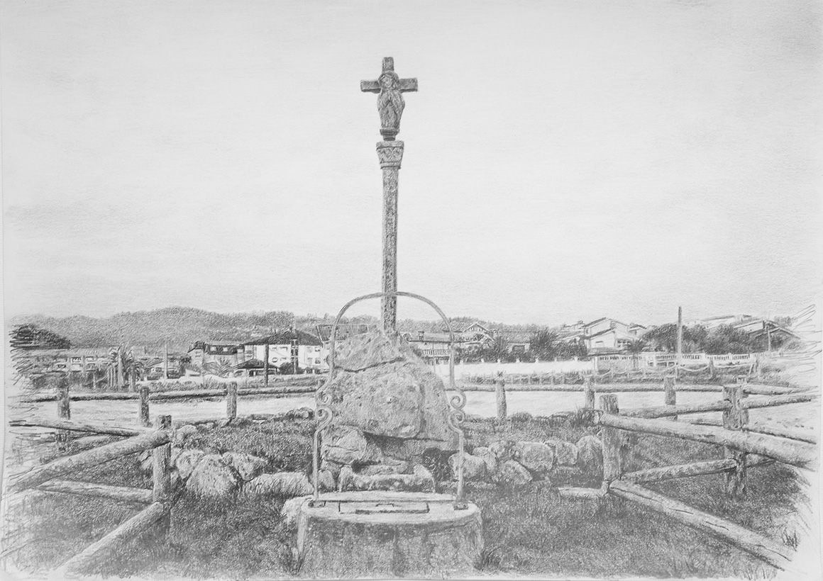 Cruceiro A Lanzada, Sanxenxo dibujo 